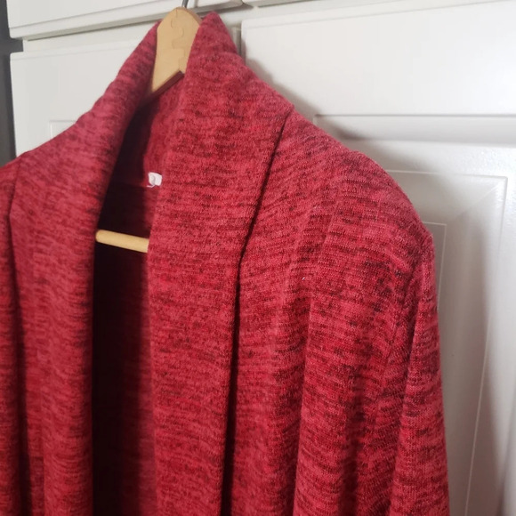August Mist Open Cardigan with Elbow Patches - Picture 2 of 7